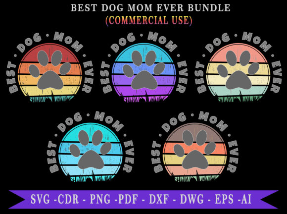 Best Dog Mom Ever Retro Sunset BUNDLE Review