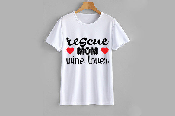 Dog Svg Design, Rescue Mom Wine Lover Review