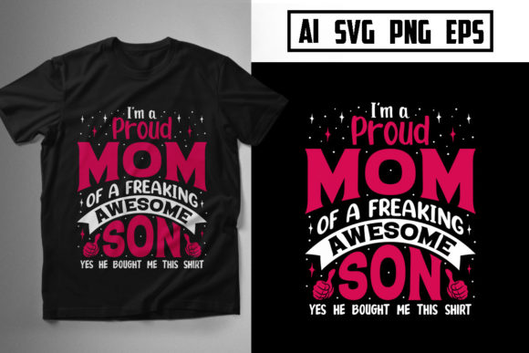 Mom T-Shirt Design SVG PNG EPS Review