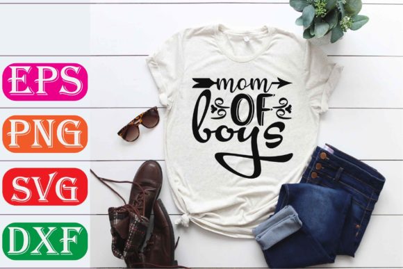 Mother Svg Design. Mom of Boys Review