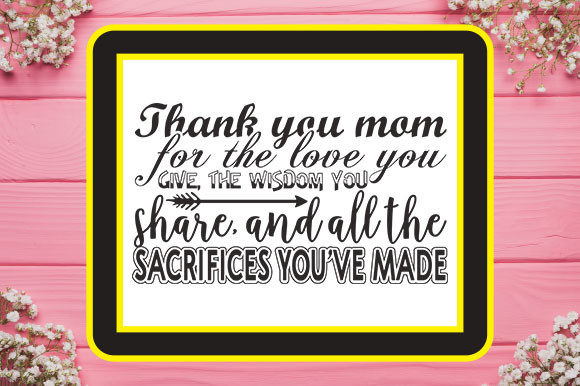 Review: Mother’s Day Svg Design, Thank You Mom